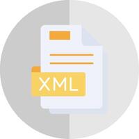 Xml Flat Scale Icon vector