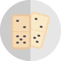 Domino Flat Scale Icon vector
