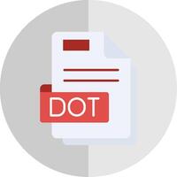 Dot Flat Scale Icon vector