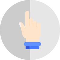 Hand click Flat Scale Icon vector