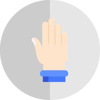 Hand Flat Scale Icon vector