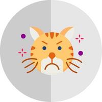 Angry Flat Scale Icon vector