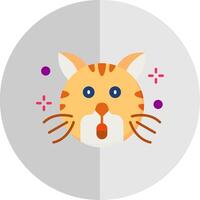 Surprised Flat Scale Icon vector