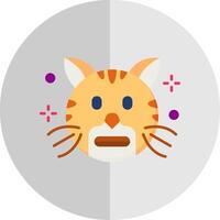 Shocked Flat Scale Icon vector