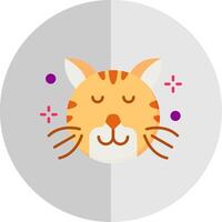 Relieved Flat Scale Icon vector