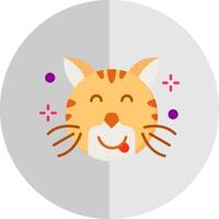 Tongue Flat Scale Icon vector