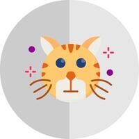 Rolling eyes Flat Scale Icon vector