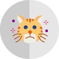 Sad Flat Scale Icon vector