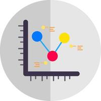 Chart Flat Scale Icon vector