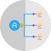 Relation Flat Scale Icon vector