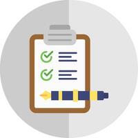 Check list Flat Scale Icon vector