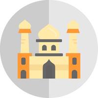 mezquita plano escala icono vector