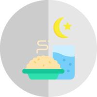 Iftar Flat Scale Icon vector