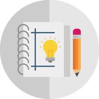 Sketchbook Flat Scale Icon vector