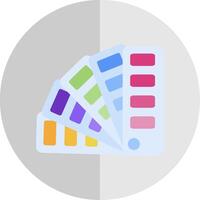 color muestra plano escala icono vector