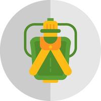 Canteen Flat Scale Icon vector