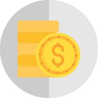 Coin Flat Scale Icon vector