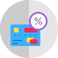 Percentage Flat Scale Icon vector