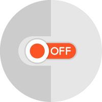 Off Flat Scale Icon vector