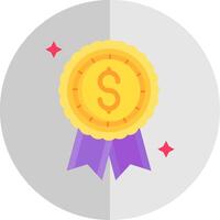 Reward Flat Scale Icon vector
