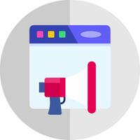 Marketing Flat Scale Icon vector