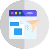 Publishing Flat Scale Icon vector