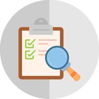 Research Flat Scale Icon vector