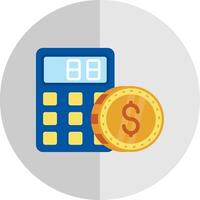 Calculator Flat Scale Icon vector