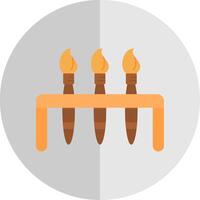 Paint brushes Flat Scale Icon vector