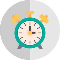 Alarm clock Flat Scale Icon vector