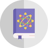 física libro plano escala icono vector