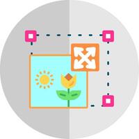 Move Flat Scale Icon vector