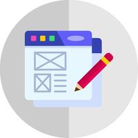 Web content Flat Scale Icon vector