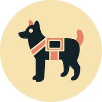 Military Dog Vector Icon