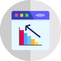 Bar chart Flat Scale Icon vector