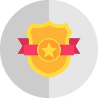 Shield Flat Scale Icon vector