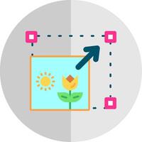 Resizing Flat Scale Icon vector
