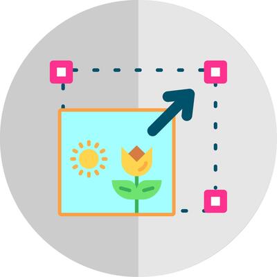 Resizing Flat Scale Icon