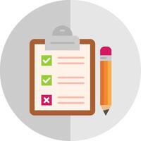 Task Flat Scale Icon vector