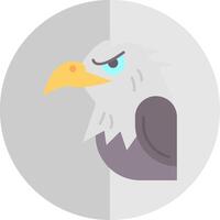 Eagle Flat Scale Icon vector