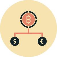 Divide Currency Vector Icon