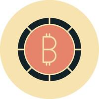 icono de vector de bitcoin