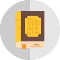 libro plano escala icono vector