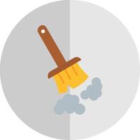 Broom Flat Scale Icon vector