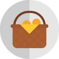 Basket Flat Scale Icon vector