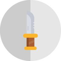 Dagger Flat Scale Icon vector