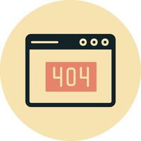 404 Error Vector Icon