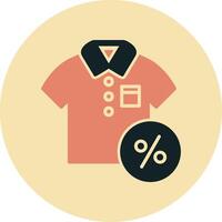 Discounted Tshirt Vector Icon