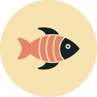 icono de vector de pescado