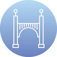 icono de vector de puente